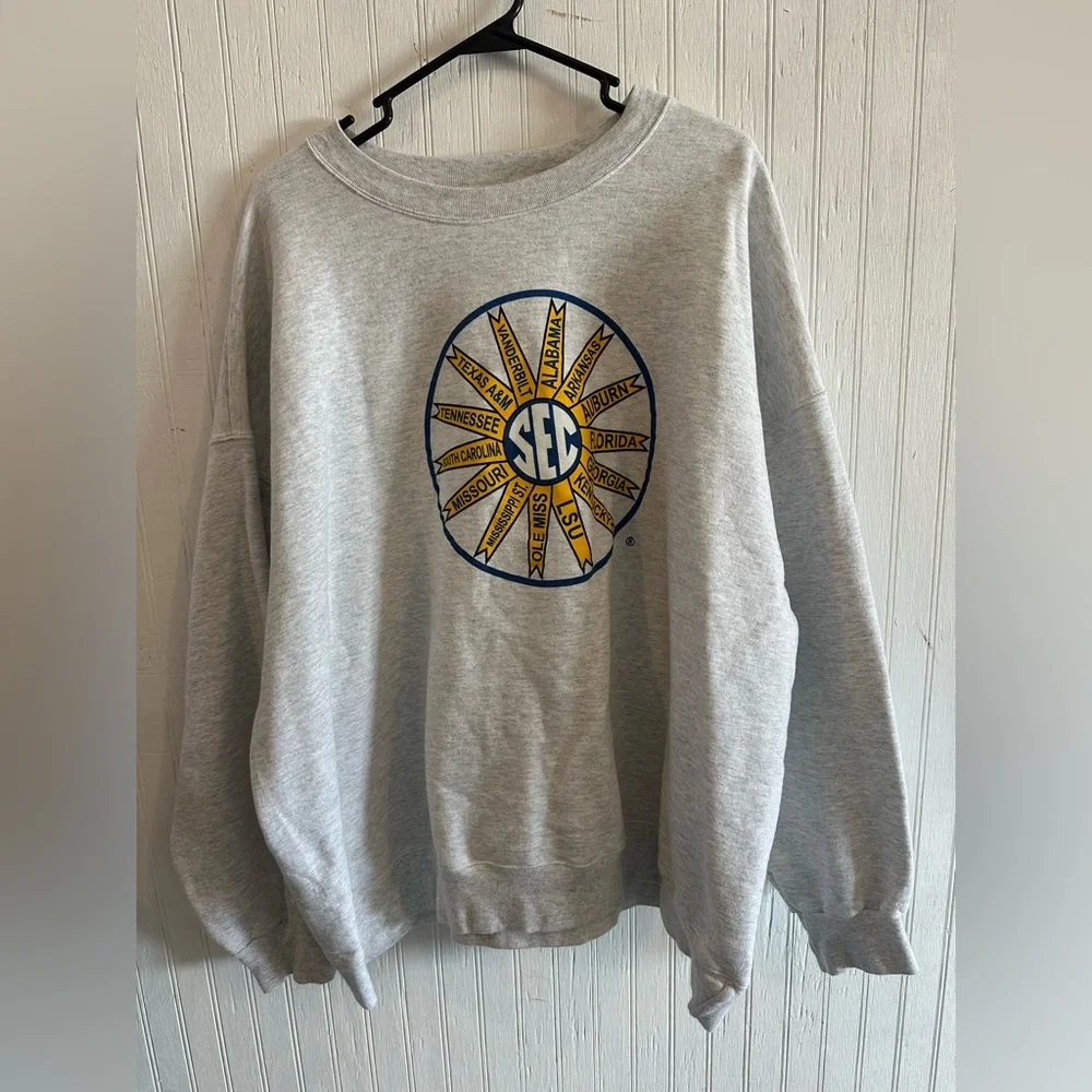 Light Gray SEC Graphic Women's Sweatshirt - Picture 2 of 5